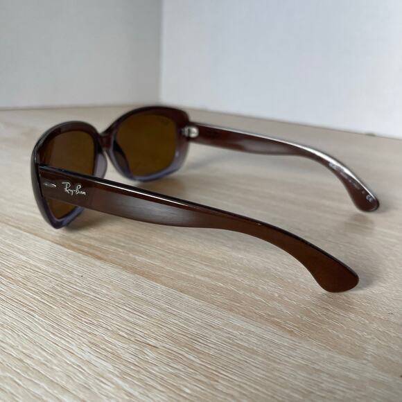 Ray-Ban RB4101 JACKIE OHH Sunglasses 860/51 2N Brown FRAMES ONLY Italy 58-17-135 main image 4